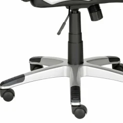 Wohnen Kunstleder Bürosesseö in Schwarz & Chrom - Bicarion