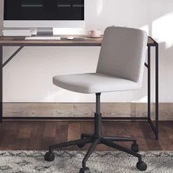 Wohnen Kunstleder Bürostuhl in Grau - Ecero