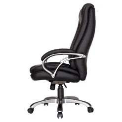 Wohnen Bürostühle*Kunstleder Chefsessel klassisch in Schwarz - Jarne