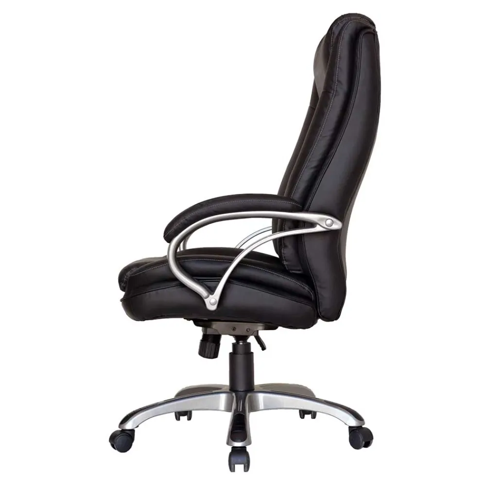 Wohnen Bürostühle*Kunstleder Chefsessel klassisch in Schwarz - Jarne