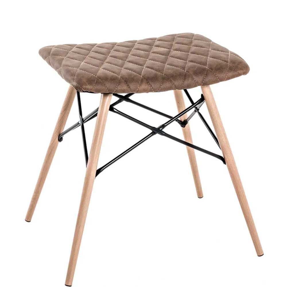 Wohnen Barhocker|Hocker*Kunstleder Hocker im Skandi Design - Arianno