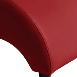 Wohnen Kunstleder Hocker in Rot - Systrem