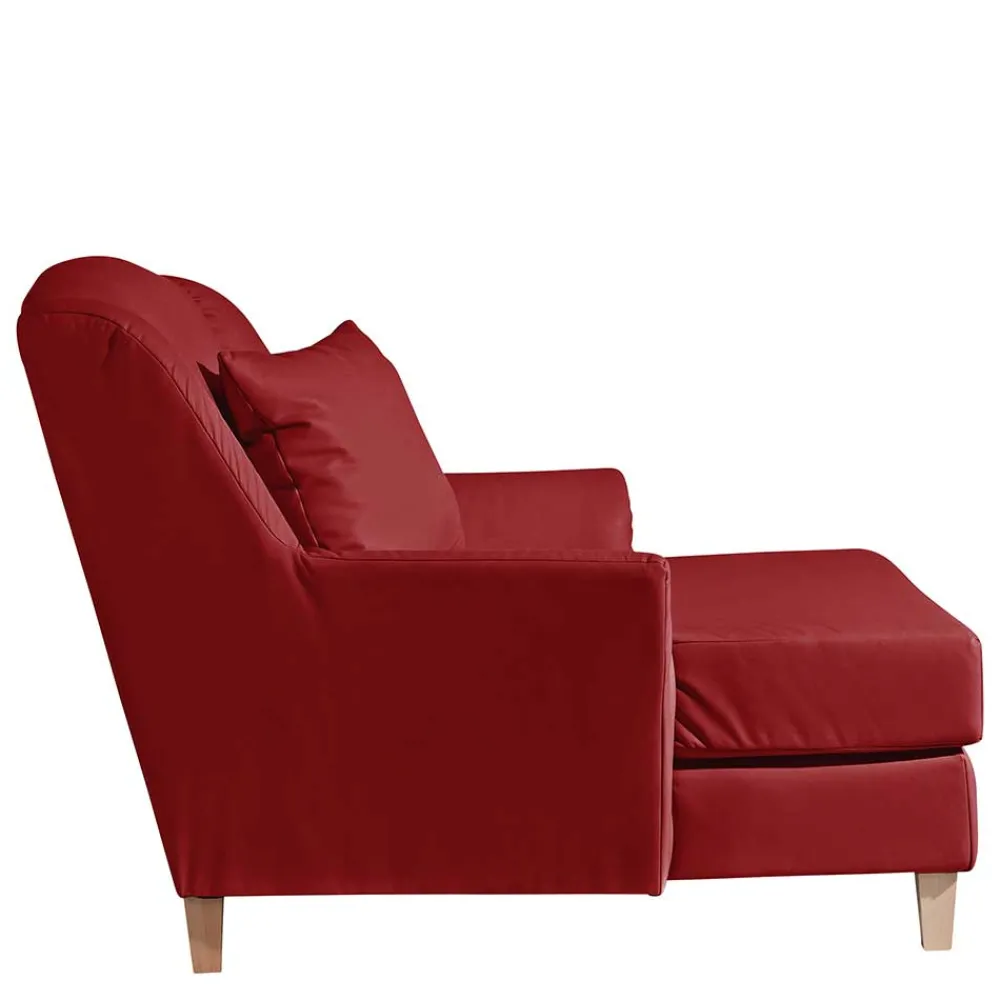 Wohnen Kunstleder Megasessel in Rot - Pulnion