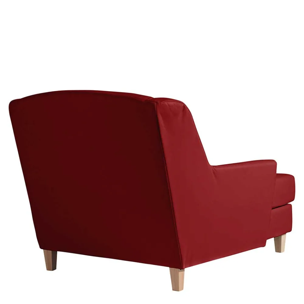 Wohnen Kunstleder Megasessel in Rot - Pulnion