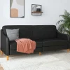 Wohnen Sofas|Sofa*Kunstleder Schlafsofa in Schwarz - Marc