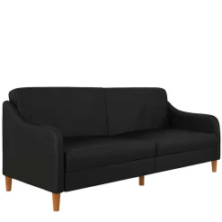 Wohnen Sofas|Sofa*Kunstleder Schlafsofa in Schwarz - Marc