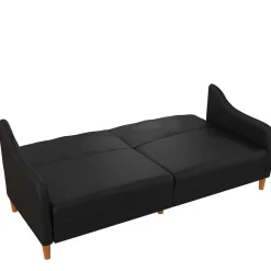 Wohnen Sofas|Sofa*Kunstleder Schlafsofa in Schwarz - Marc