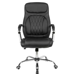 Wohnen Bürostühle*Kunstleder Schreibtischsessel in Schwarz - Elliot