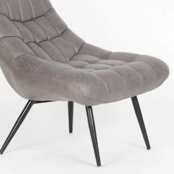 Wohnen Kunstleder Sessel ohne Armlehnen mit Quadratsteppung - Gabryel