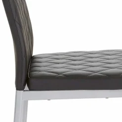 Wohnen Küchenstühle|Esszimmerstühle*Kunstleder Stühle mit hoher Lehne - Sanura (Set)