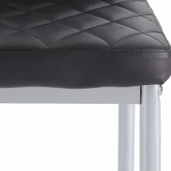 Wohnen Küchenstühle|Esszimmerstühle*Kunstleder Stühle mit hoher Lehne - Sanura (Set)