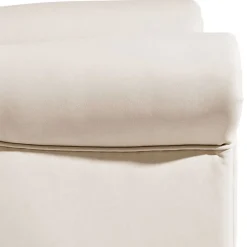 Wohnen Kunstleder Wohnzimmersessel in Beige und Buche - That