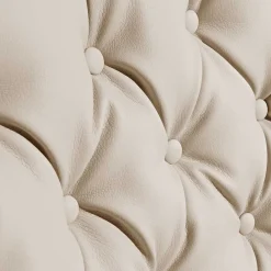 Wohnen Kunstleder Wohnzimmersessel in Beige und Buche - That