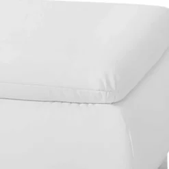 Wohnen Barhocker|Hocker*Kunstlederhocker in Weiß und Chrom - Niridena