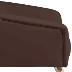 Wohnen Braune Möbel|Retro Möbel*Kunstleder-Sessel in Braun und Buche Natur - Astina