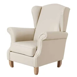 Wohnen Sessel & Hocker*Kunstledersessel mit Ohren in Beige - Maduera