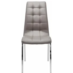 Wohnen Braune Möbel|Küchenstühle*Kunstlederstühle in Hellbraun - Bellatrix (2er Set)