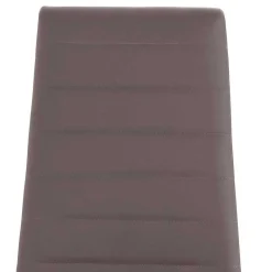 Wohnen Kunstlederstühle in hellem Braun - Matieu (4er Set)