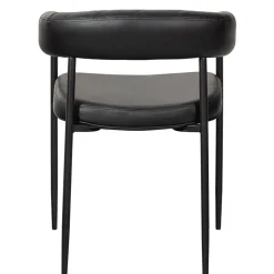 Wohnen Wohnzimmerstühle*Kunstlederstühle in Schwarz - Austral (2er Set)