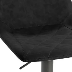 Wohnen Kunstleder-Tresenstuhl in Schwarz - Derict