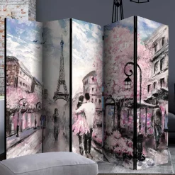 Wohnen Kunstmotiv Paravent mit Romantikszene in Paris - Estern