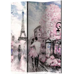 Wohnen Kunstmotiv Paravent mit Romantikszene in Paris - Estern