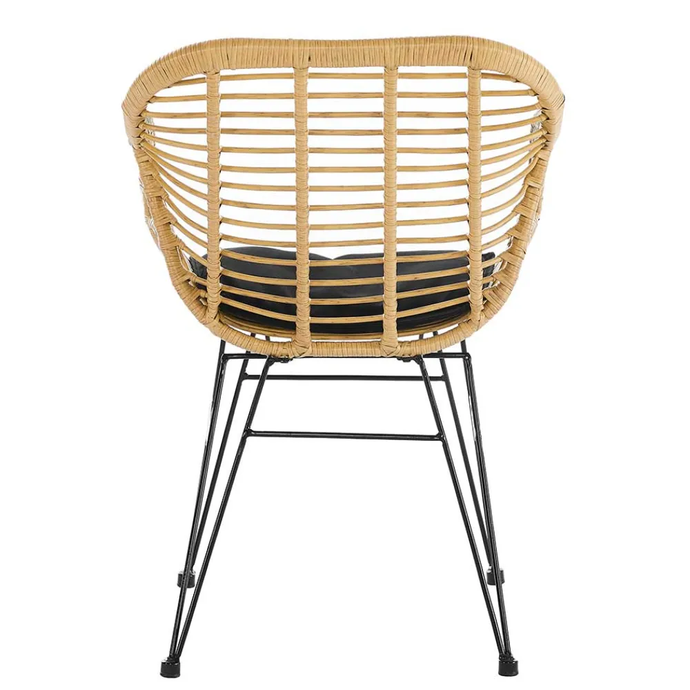 Wohnen Kunstrattan Armlehnstuhl in Beige - Olessa (2er Set)