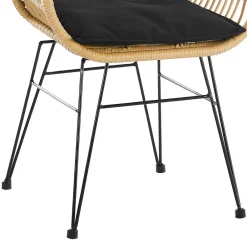 Wohnen Kunstrattan Armlehnstuhl in Beige - Olessa (2er Set)