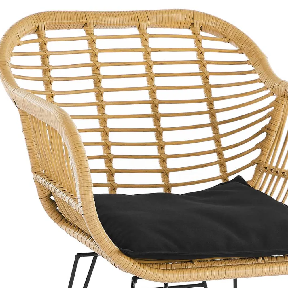 Wohnen Kunstrattan Armlehnstuhl in Beige - Olessa (2er Set)