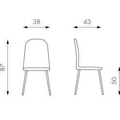 Wohnen Rattanmöbel*Kunstrattan Esszimmerstuhl in Weiß Beige Neptun mit Metall Gestell (4er Set)