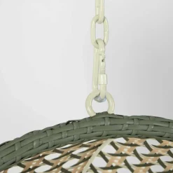 Wohnen Sessel|Rattanmöbel*Kunstrattan Geflechtsessel hängend mit Gestell - Axinta