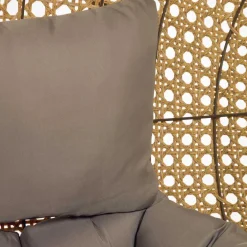 Wohnen Kunstrattan Hängesessel in Naturoptik Beige - Trokania