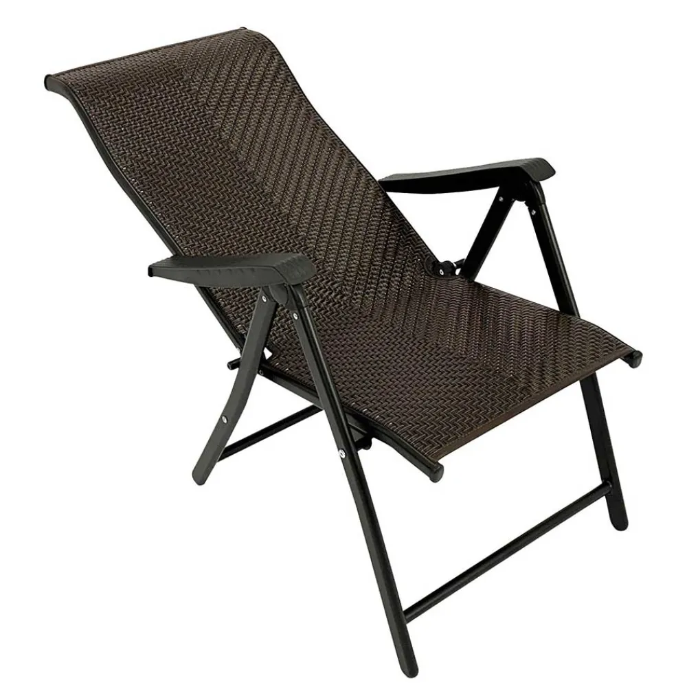 Wohnen Kunstrattan Klappsessel in Braun - Megan