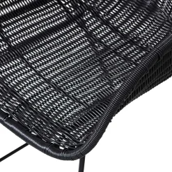 Wohnen Kunstrattan Stühle in Schwarz - Delhia (2er Set)