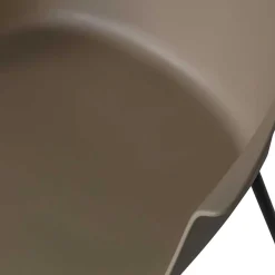 Wohnen Stühle*Kunststoff Armlehnenstühle in Graubraun - Cayro (4er Set)