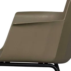 Wohnen Stühle*Kunststoff Armlehnenstühle in Graubraun - Cayro (4er Set)