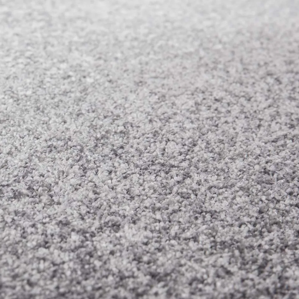 Wohnen Teppiche*Kurzflor Teppich in Silbergrau - Atarina