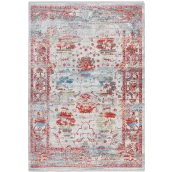 Wohnen Kurzflor Teppich mit Vintage Orient Motiv - Java