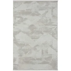 Wohnen Kurzfloriger Teppich in Beige & Creme - Helsico