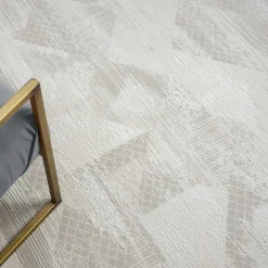 Wohnen Kurzfloriger Teppich in Beige & Creme - Helsico