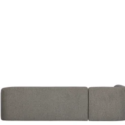 Wohnen L Sofa im Skandi Design in Grau Chenille - Grandessa
