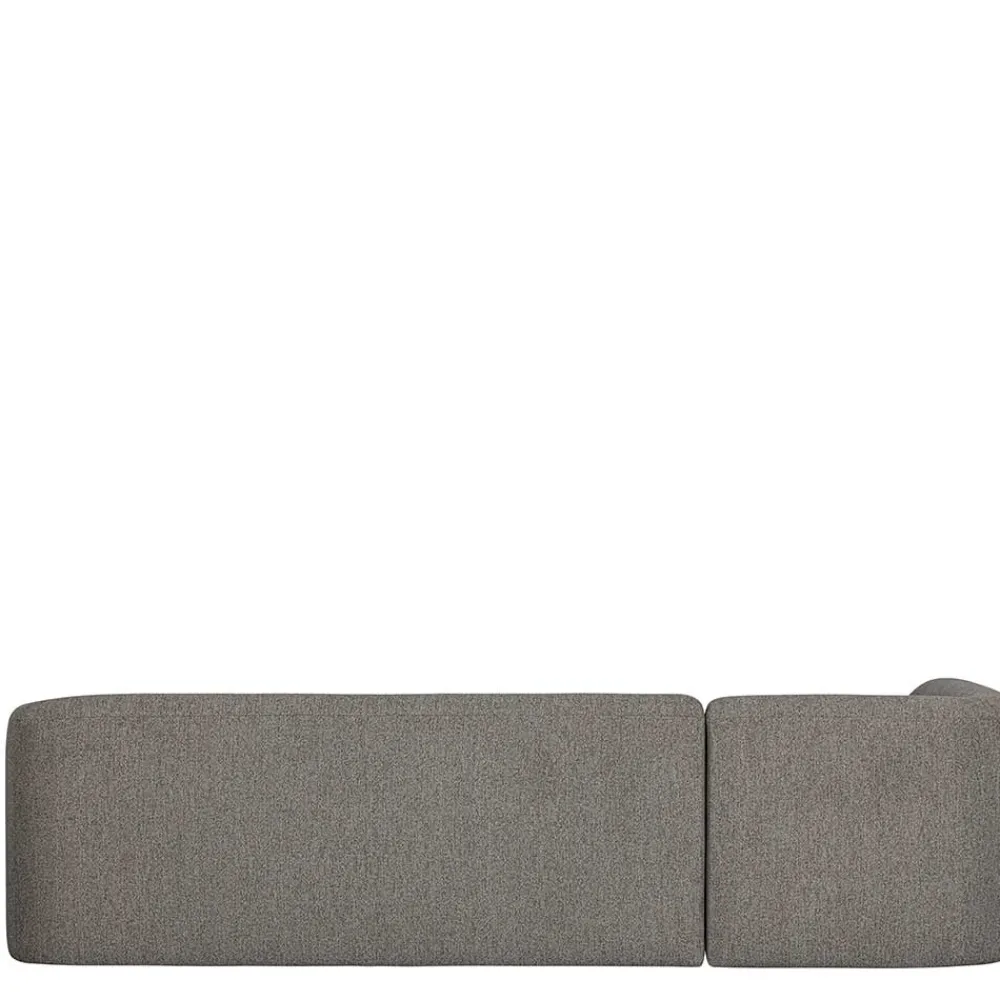 Wohnen L Sofa im Skandi Design in Grau Chenille - Grandessa