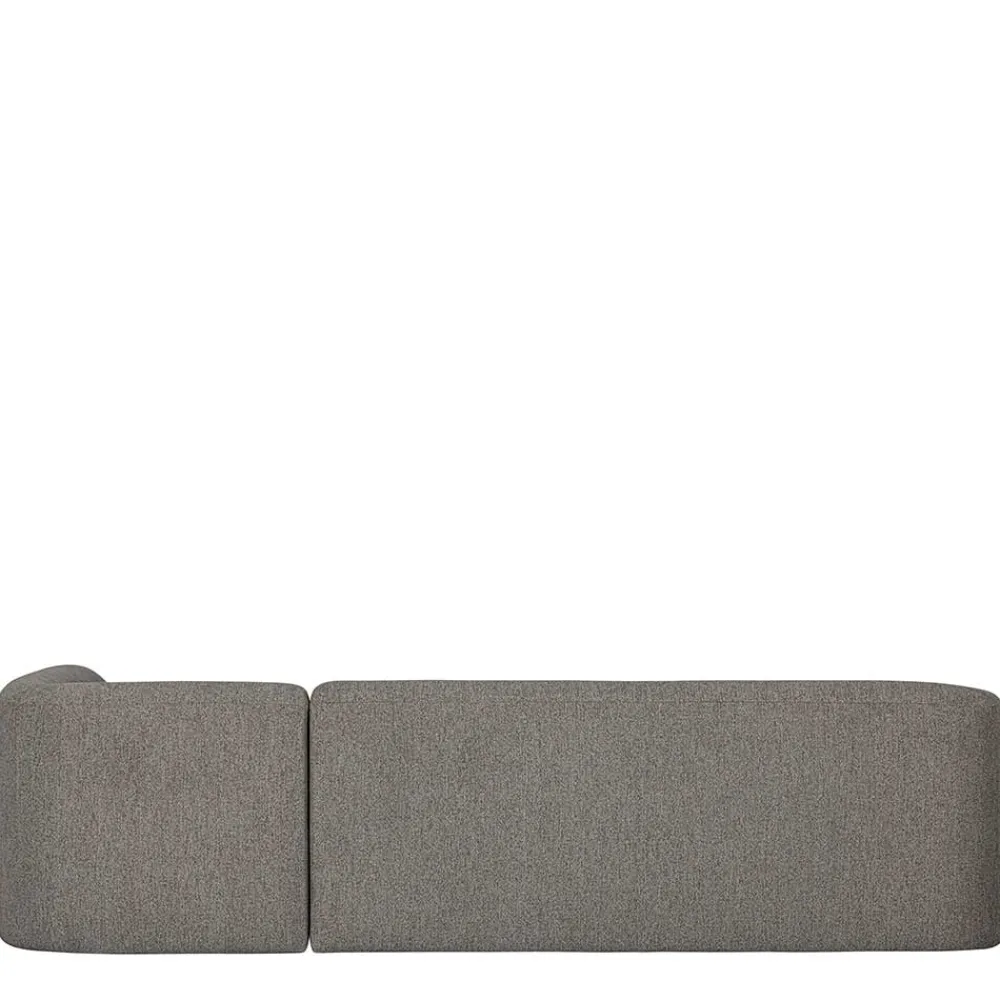 Wohnen L Sofa im Skandi Design in Grau Chenille - Grandessa
