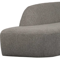 Wohnen L Sofa im Skandi Design in Grau Chenille - Grandessa