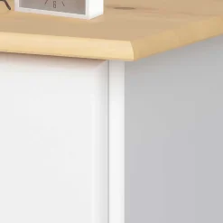 Wohnen Nachttische*Lackierte Ciountry Nachtkommode zweifarbig - Cordenas