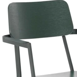 Wohnen Wohnzimmerstühle*Lackierter Armlehnstuhl in Grün - Nevers (4er Set)