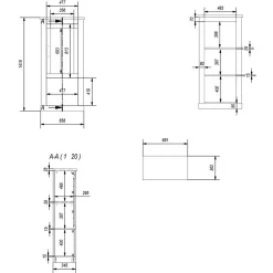 Wohnen Wohnzimmerschränke|Wohnwände*Landhaus Anbauwand in Lichtgrau & Eiche - Buleta (vierteilig)