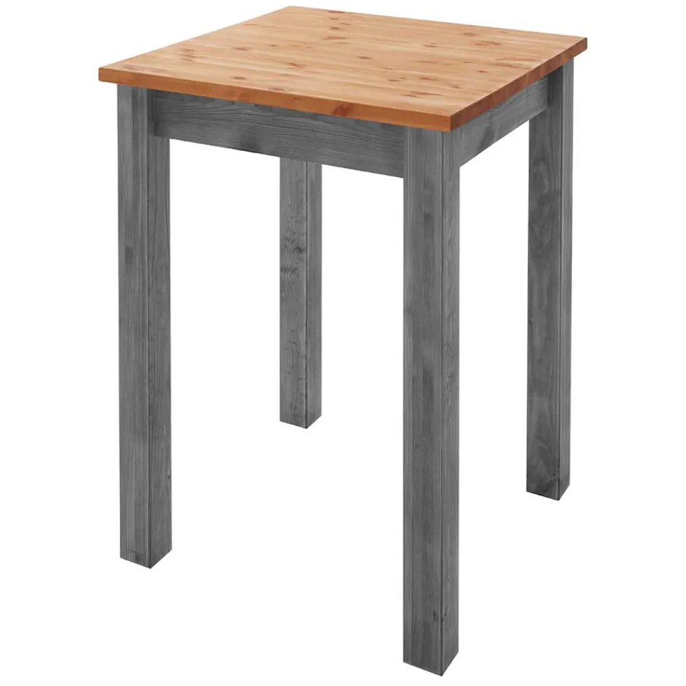 Wohnen Landhausmöbel|Bartische*Landhaus Bartisch in Kiefer Lauge & Grau - Ziamora