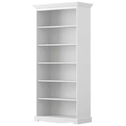 Wohnen Landhaus Bücherregal in Weiß lackiert - Indico