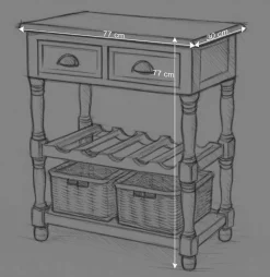 Wohnen Massivholzmöbel|Esszimmertische*Landhaus Beistelltisch Cultures in Weiß